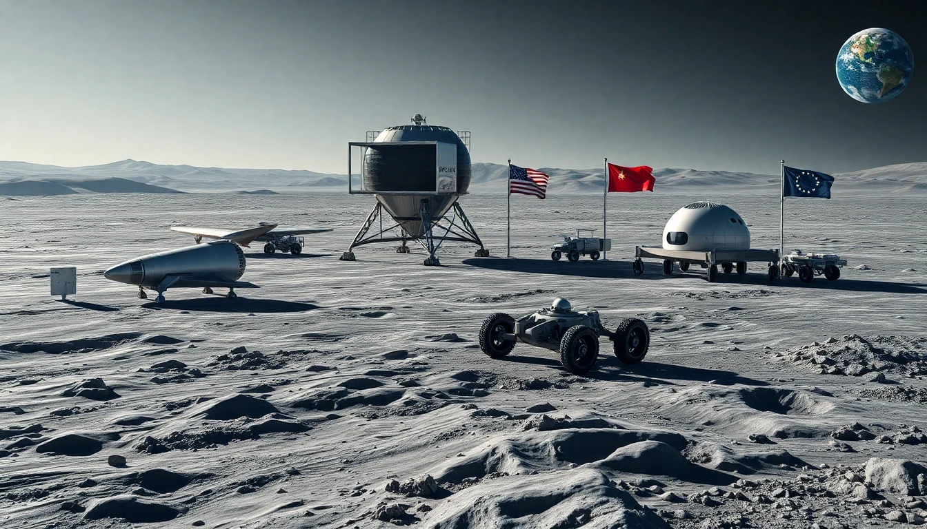 Competizione Lunare: SpaceX e Blue Origin in Corsa per il Controllo delle Infrastrutture