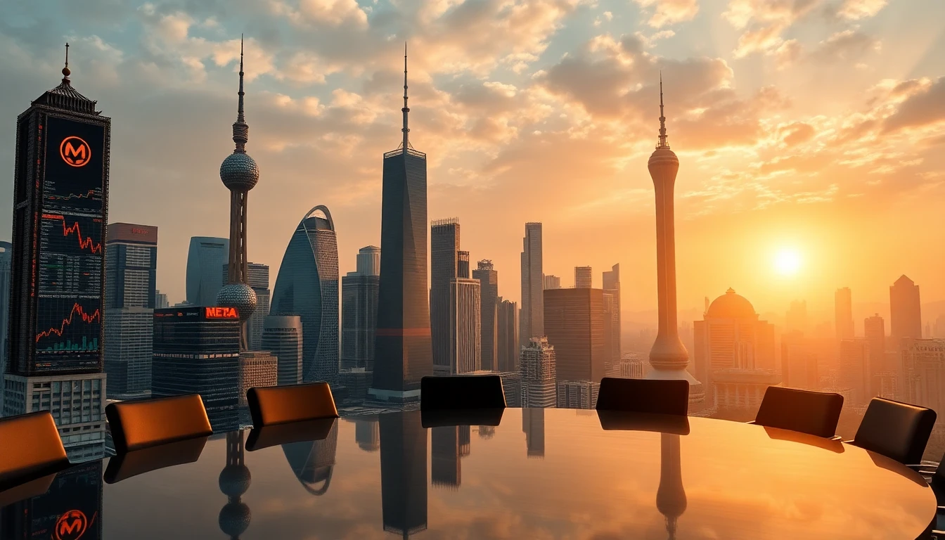 cina meta acquisizione manus — logo di Meta e bandiera cinese