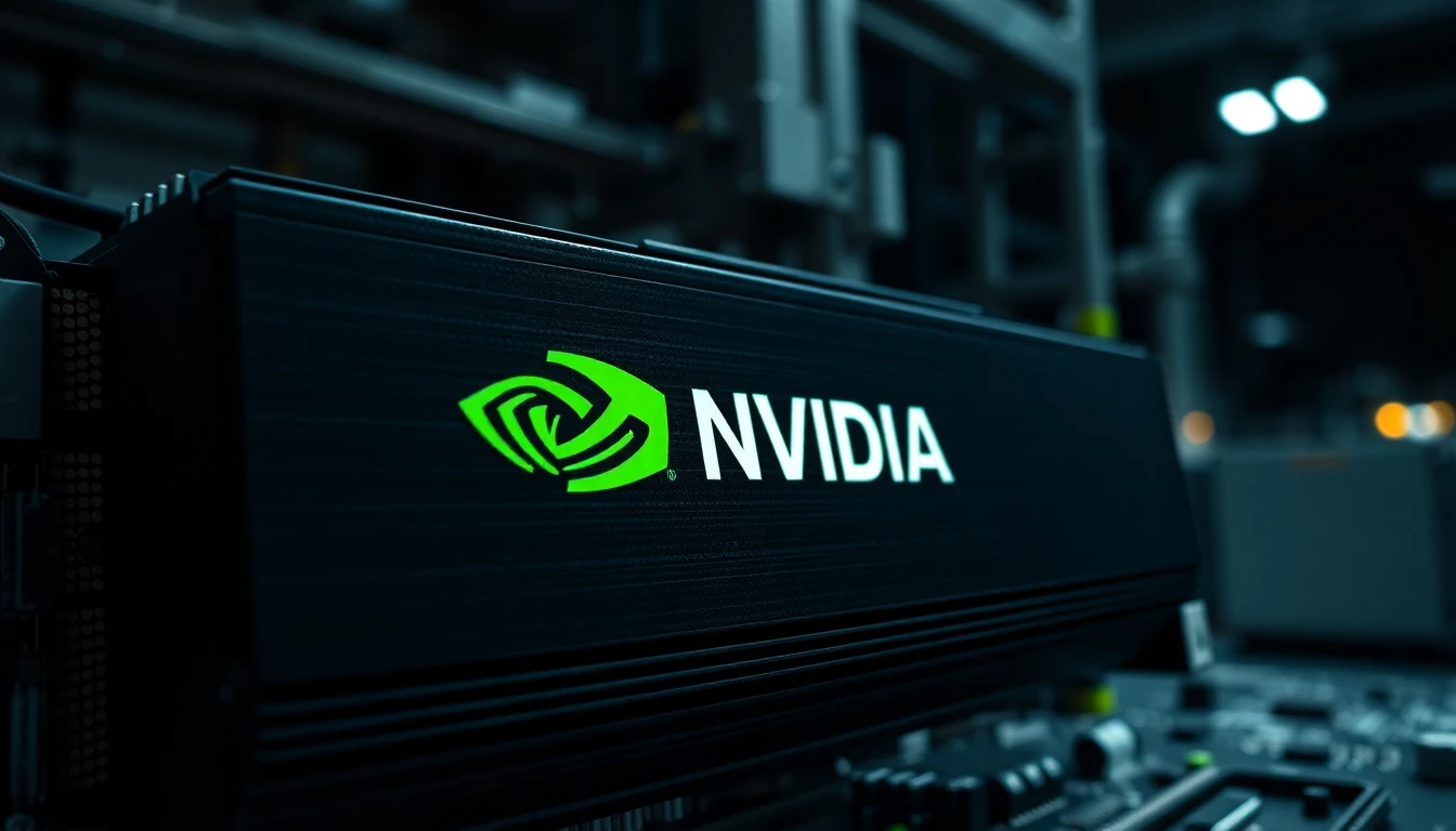 nvidia ai fabbriche — rappresentazione di una fabbrica automatizzata con AI